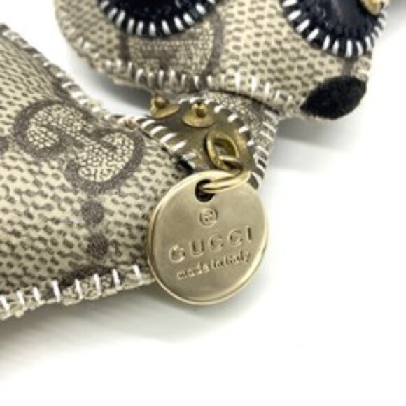 #61 - Gucci GG Plus Guccioli Chihuahua Charm Bag Keychain Keyring 206081 - Picture 3 of 7
